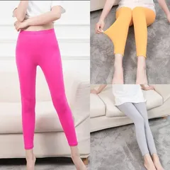 送料無料　レディース　無地　カラーレギンス　ストレッチ　レギンスパンツ