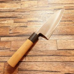 出刃包丁 185mm 青ニ鋼 紫檀丸柄 保護ニス付き 和包丁［307］ - メルカリ