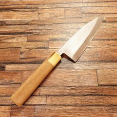 【手打ち白紙鋼】切りつけ型牛刀17cm／職人仕上げ／家庭用・プロ用【即購入可】 手打ち白紙鋼】切りつけ型牛刀17cm／職人仕上げ／家庭用・プロ用【即