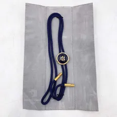 LIMOGES CASTEL リモージュキャッスル アンカー ループタイ ポーラータイ ネイビー