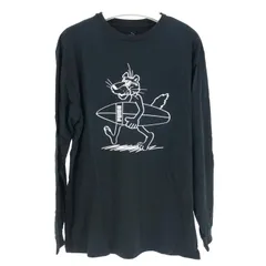 PUMA プーマ プリント 長袖Ｔシャツ コットン ネイビー XXLサイズ【中古】 メンズ 大きいサイズ