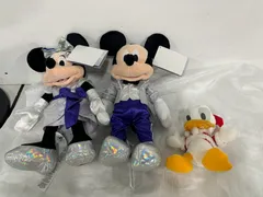 MO-00237 ディズニー ミッキー ミニー ぬいぐるみ 100周年 クリスマス　ぬいぐるみ　ドナルド