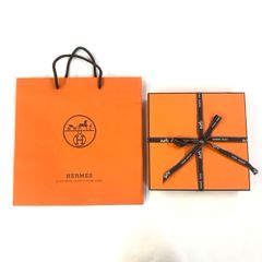 HERMES ギフト箱 ハンドタオル オレンジ - メルカリ