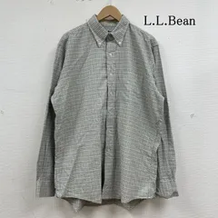 L.L.Bean エルエルビーン シャツ、ブラウス 長袖 長袖 シャツ USA製 90s チェック柄 ボタンダウン マルチカラー サイズ16 1/2-35 大きめ