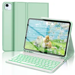 新品 SENGBIRCH iPad pro 11インチ ケース キーボード 7色バックライト iPad Air (M3/M2) 11インチ air4 Air5 キーボード付きケース 軽量 脱着式 ワイヤレス Bluetoothキーボードカバー 多角度調整 Pe
