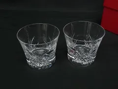 ■新品同様■ Baccarat バカラ ステラ イヤータンブラー2014 クリスタルガラス ロックグラス 食器 ペア 2個セット クリア BN4880
