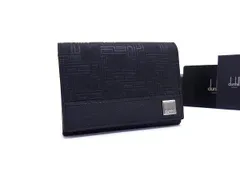 ■極美品■ dunhill ダンヒル ディーエイト PVC×レザー コインケース 小銭入れ カードケース メンズ ブラック系 BS0940