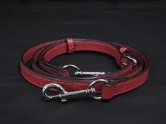 ■極美品■ COACH コーチ レザー バッグ用 ショルダーストラップ ショルダーベルト 肩掛け 斜め掛け レッドブラウン系 BM9407