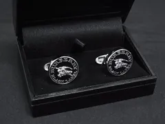 ■新品同様■ BURBERRY バーバリーブラックレーベル カフス カフスボタン カフリンクス アクセサリー メンズ ブラック系 BQ1616