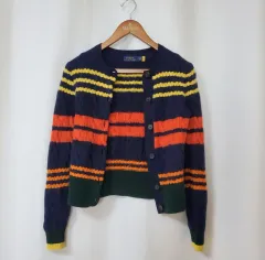 ポロ キッズ ケーブル ウールニット S (8Y)