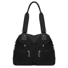 【数量限定】メンズ 手提げ 肩掛け 2way レディース ナイロン 撥水 多機能 キャリーオン 機内持ち込み 多ポケット 軽量 多収納 A4対応 シンプル 大容量 無地 おしゃれ トートバッグ スポーツ 通勤 通学 [Senteria] 一泊旅行 男女兼用