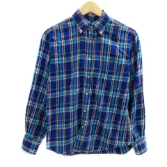 B&Y ユナイテッドアローズ BEAUTY&YOUTH ビューティー&ユース カジュアルシャツ 長袖 ボタンダウン チェック柄 S マルチカラー 青 ブルー /YS2