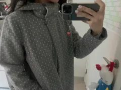 ヴィンテージ グレー ドット ジャケット