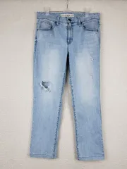 GUESS レディース ライトブルー デニム ダメージ デニム (31 32)