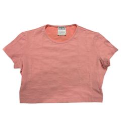 CHANEL P95 ヴィンテージ ロゴ クロップドTシャツ ピンク ココマーク 