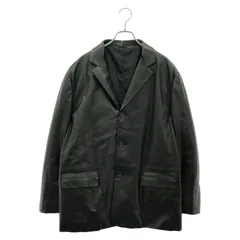 【激レア】PRADA UOMO レザーライダースジャケット 激レア】PRADA UOMO レザーライダースジャケット 激レア】PRADA UOMO