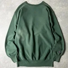雰囲気系 90s Champion リバースウィーブ スウェット トレーナー 目無し / 90年代 トリコ チャンピオン グリーン 緑 目なし 無地