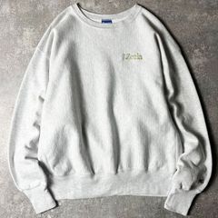 RRL 両V プリント フリーダムスリーブ スウェット M ツートン グレー