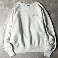 00s Champion 企業 ロゴ 刺繍 リバースウィーブ スウェット トレーナー XL / 00年代 オールド チャンピオン 霜降り グレー