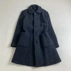 90s アーカイブ コムデギャルソン　ウール ギャバ コートジャケット　丸襟 2025年最新】コムデギャルソン コート 丸襟の人気アイテム