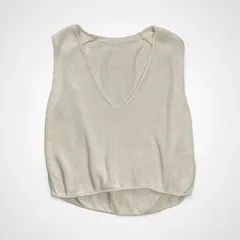 GALLARDA GALANTE ガリャルダ ガランテ / 深Vネックニットベスト 24SS 参考定価：16,000+tax SIZE:FREE