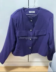 찐パープル レトロ ジャケット m程度^^