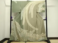 平和屋着物●訪問着　作家物　辻が花　絞り　暈し染め　正絹　逸品　未使用　CAAY8354gh