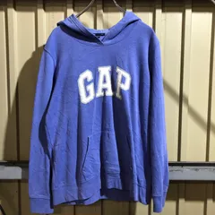 649 GAP パーカー パープル L ギャップ ビッグロゴ 刺繍ロゴ 古着卸 アメリカ仕入