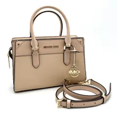 【中古】美品 MICHAEL KORS マイケルコース ロゴ 2way レザー ハンド ショルダー バッグ eY10249A