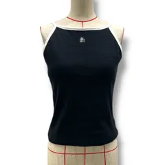 新品 未使用 タグ付き Her lip to ハーリップトゥ Trois Logo Top キャミソール ブラトップ ノースリーブ パッド入り 刺繍 1252102259 黒 ブラック Sサイズ レディース ゴーゴー古着マルイ北千住店 No.1350のサムネイル