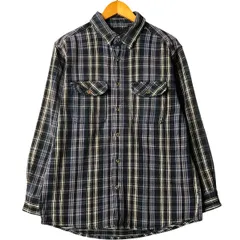 古着 フィールドアンドストリーム FIELD&STREAM 長袖 フランネルチェックシャツ メンズL相当/eaa591698