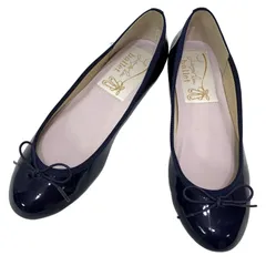【極美品】ラウナレアバレエ (22) バレエシューズ エナメル フラット パンプス ラウンドトゥ 定番デザイン