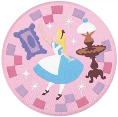 【中古】食玩 雑貨 5.ふしぎの国のアリス 「Disney Characters 刺繍缶バッジビスケット」