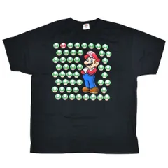 【XL】新品 スーパーマリオブラザーズ マリオ 1UP キノコ スーパーキノコ Tシャツ ©2010 緑　赤