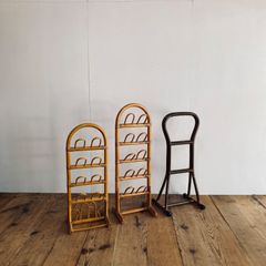 3点セット ラタン シューズラック スリッパラック 掴まり立ちステッキ  y11