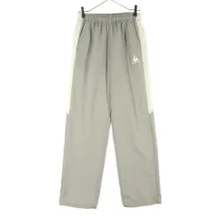 美品 le coq sportif ルコックスポルティフ ワンポイントロゴ トラックパンツ L グレー ジャージ メンズ 古着