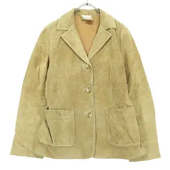 Ray Beams レイビームス スエード レザージャケット 1 ベージュ レディース 古着