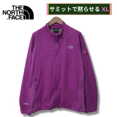 美品 ノースフェイス サミットシリーズ ソフトシェル ジャケット XL パープル THE NORTH FACE SUMMIT SERIES WINDSTOPPER ストレッチ素材 最上級ライン ユニセックス テック 紫 古着 A351