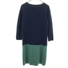 closet story UNITED ARROWS クローゼットストーリー ユナイテッドアローズ 7分袖 ワンピース ネイビー レディース 古着