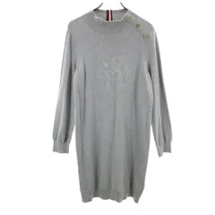 TOMMY HILFIGER トミーヒルフィガー 長袖 ワンピース M グレー レディース 古着