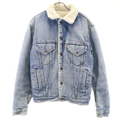 Levi's リーバイス 80s USA製 ヴィンテージ デニムジャケット 38R ブルー 裏ボア メンズ 古着