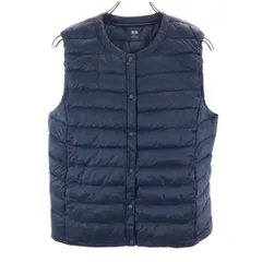 UNIQLO ユニクロ ウルトラライト ダウンベスト L ネイビー レディース 古着