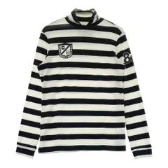 サイズ：1 PEARLY GATES パーリーゲイツ  ハイネック 長袖Tシャツ ボーダー柄 ホワイト系 [240101547378] ゴルフウェア レディース ストスト