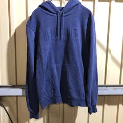 657 PUMA パーカー ネイビー S プーマ スウェット ビッグロゴ 古着卸 アメリカ仕入