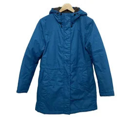 L.L.Bean(エルエルビーン) コート レディース - ターコイズブルー 長袖/ジップアップ/刺繍/秋/冬