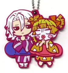 【中古】雑貨 宇髄天元＆善子(我妻善逸) 「鬼滅の刃 遊郭編 キャラばんちょうこう ラバーマスコット 玖ノ型」