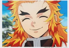 【中古】キャラカード 煉獄杏寿郎(笑顔/目閉じ) 「鬼滅の刃 遊郭編×ufotable Cafe×マチ★アソビCAFE 場面写ランダムブロマイドくじ 第一話A」