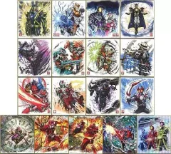 【中古】食玩 雑貨 全17種セット 「仮面ライダー 色紙ART5」
