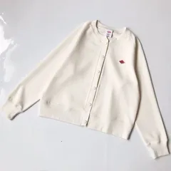 新品　DANTON　ダントン　カーディガン　レディース　コットンテリー　クルーネック　秋冬　ジャケット　無地　ホワイト　カーキ　ブラック　ピンク