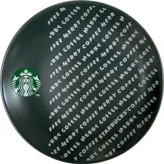 【中古】皿・茶碗 ロゴ(グリーン/文字) ホリデー2019 丸小皿 「スターバックスコーヒー」 対象商品購入特典